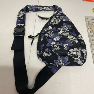 Vera Bradley Essential Compact Sling Bag Frosted Floral 13" X 6"